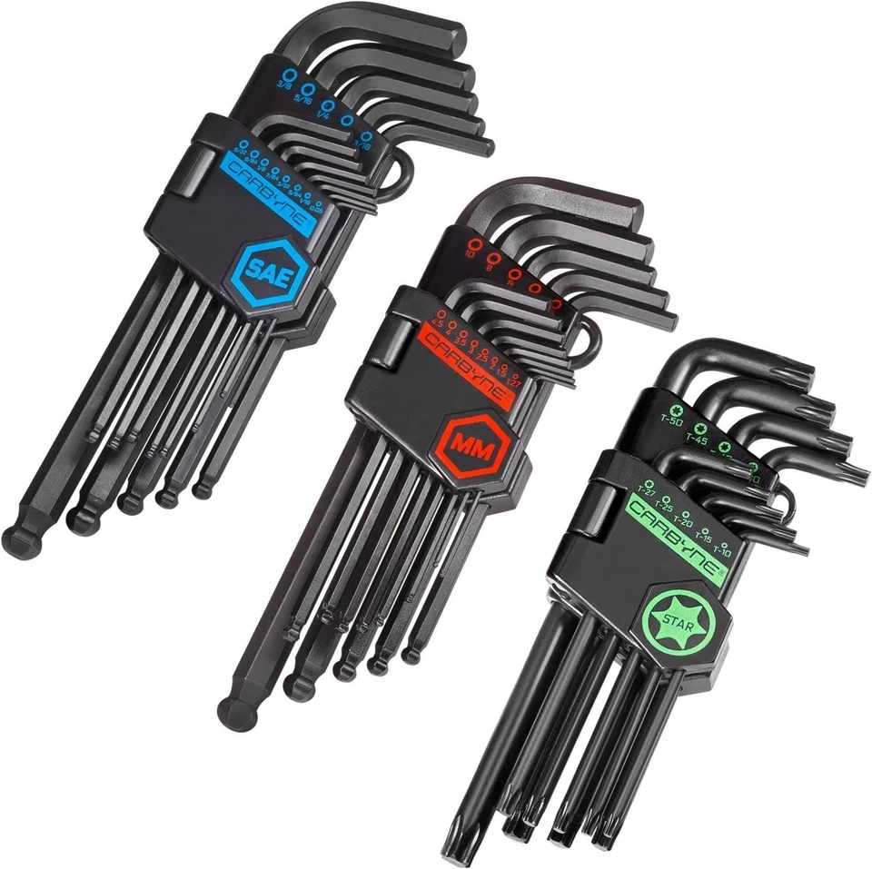Precision Ball End Hex Key Set, Torx T10-T50 - Image 3 of 4