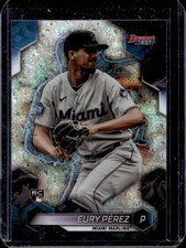 2023 Bowman's Best Eury Perez RC Mini Diamond Refractor Rookie #/299 Marlins