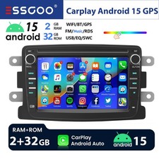 Autoradio Carplay Android 15 32G per Renault Dacia Duster Logan Dokker Lodgy GPS
