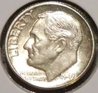 Silver Dime - Roosevelt - 1949 (Lightly toned) [Set break]