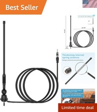 Waterproof Marine Antenna AM FM Golf Cart ATV UTV RV Car Stereo, Boat Mast Fl...