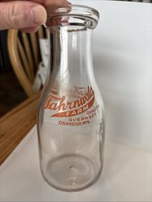 Fahrnwald One Pint Dairy Bottle, Oshkosh Wi. 