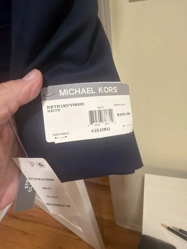 Michael Kors Keith Performance Blazer Navy Blue 42 Long image 3