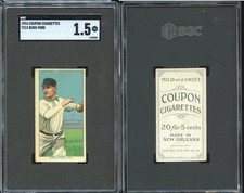 1914 T213-2 Coupon Cigarettes Russ Ford ~~ SGC 1.5 ~~ sharp Buffalo