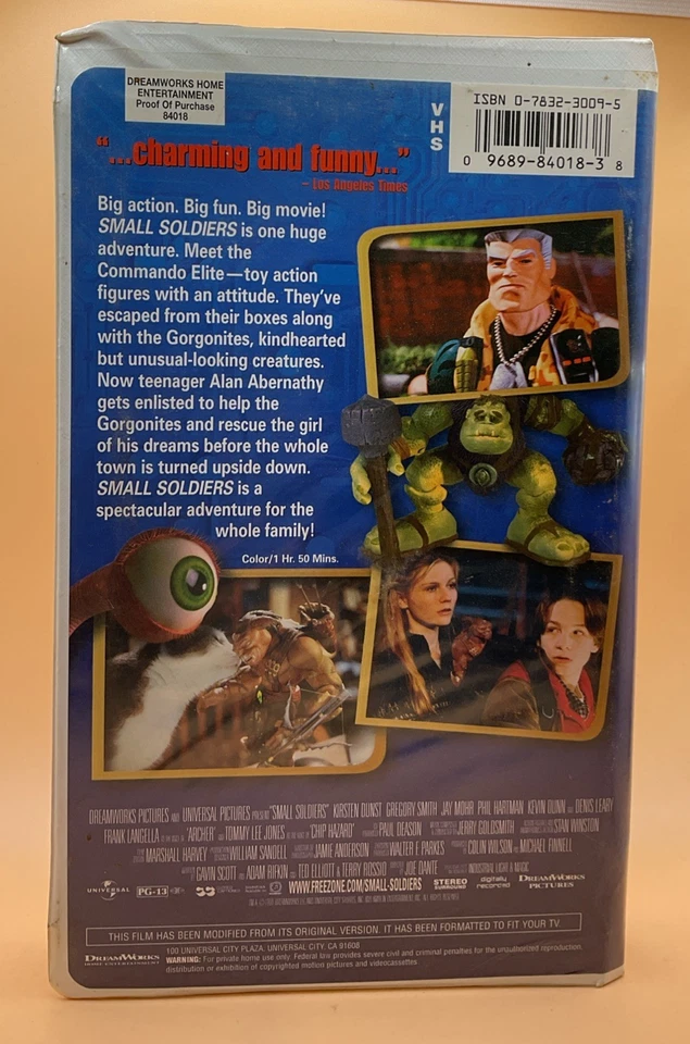 Small Soldiers VHS 1998 Clamshell Release **Buy 2 Get 1 Free** - Image 2 of 4