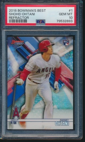 PSA 10 SHOHEI OHTANI 2018 Bowman's Best #1 REFRACTOR Angels Rookie RC GEM MINT