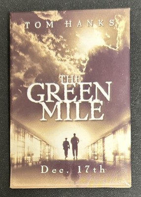 Green Mile Tom Hanks Michael Clarke Duncan 1999 Movie Promo Button Pinback Pin