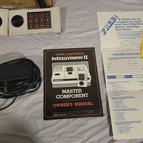 Mattel Electronics Intellivision II Console w/ Controllers, Power, Manual, Games