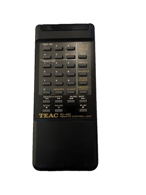 Genuine TEAC RC-452 5 Disc CD Player Remote Control PD-D700 Tested Clean