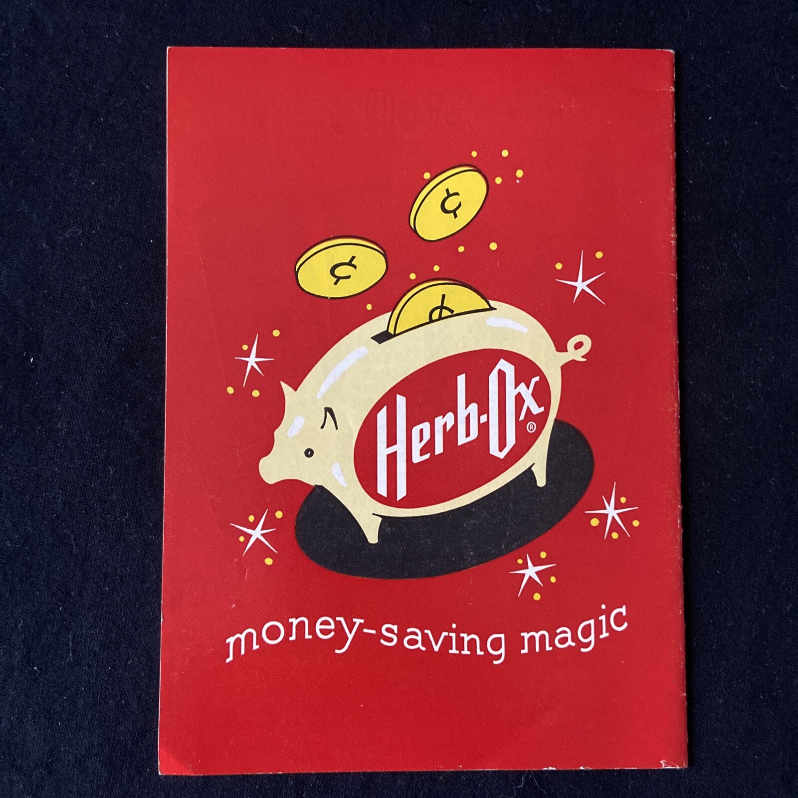 Vintage Herb-Ox Money-Saving Magic Booklet 25 Delicious Menus and Recipes...