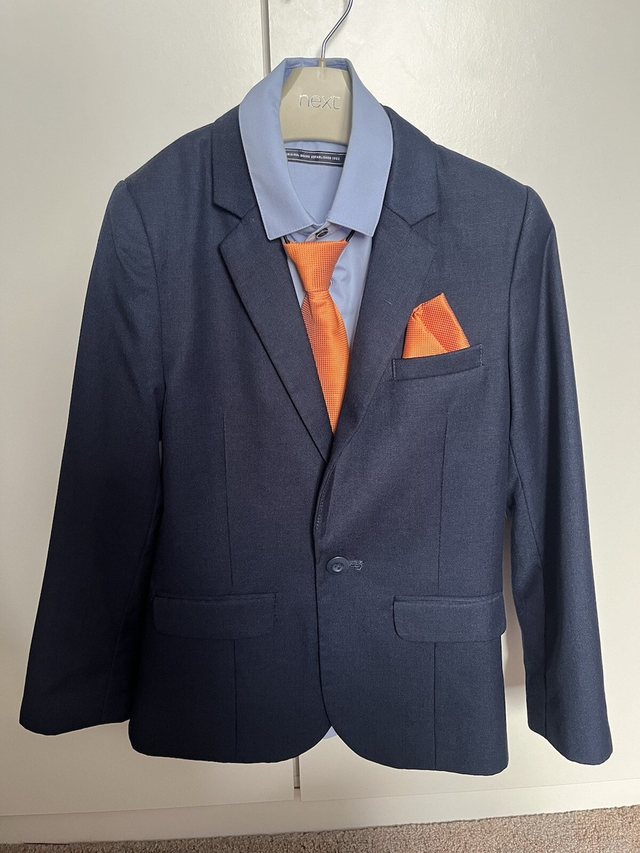 Boys Navy Suit Jacket And Shirt Years UK