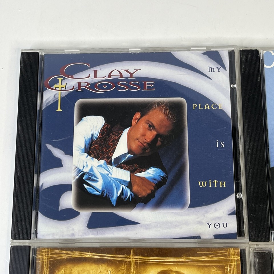 CLAY CROSSE 4 CD Lot Stained Glass My Place Without You Time To Believe Dif. Man eBay