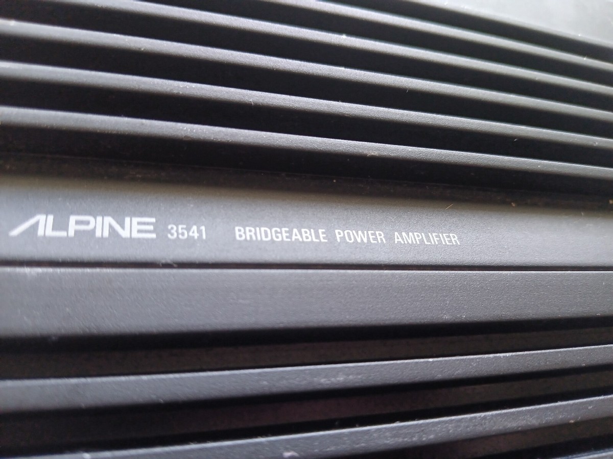 Old School Alpine 3541 Two Channel Amplifier. NOT WORKING FREE