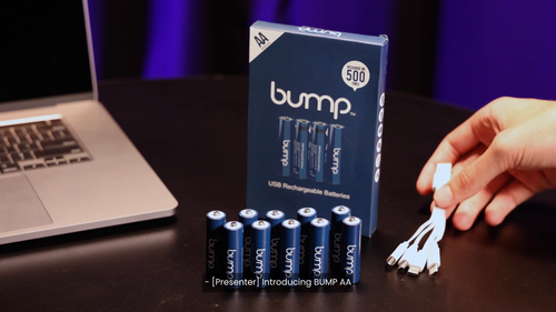 4pcs USB AA Li-ion Rechargeable Batteries 1.5V 2600mWh Type C Cable Battery Bump - Video 1 of 1