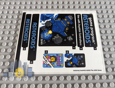 LEGO Creator AUFKLEBERBLATT 2 NUR für Set 10306 Atari 2600 Video Computer System