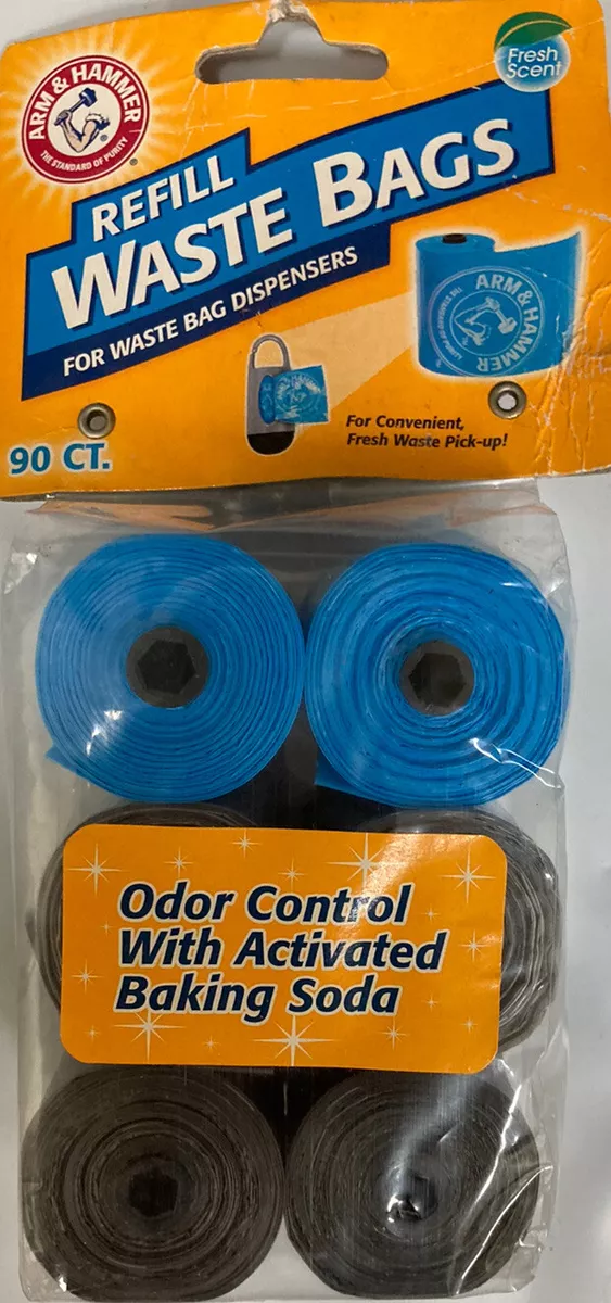 ARM & HAMMER Odor Control Fresh Scent Pet Waste Bag Dispenser Refill Bags 90  Ct.