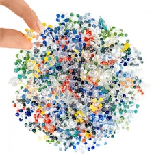 240 Piece Glass Daisy Pipe Screens 6mm (0.23") - 9mm (0.35") In Container USA