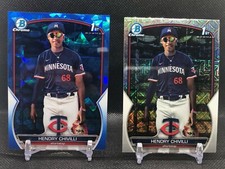 Hendry Chivilli 2023 1st Bowman Chrome Sapphire + Mojo Cards #BCP-236 Twins RC