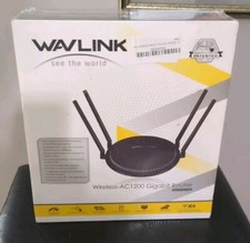 NEW WAVLINK AC1200 Black Wireless Gigabit Internet WiFi Router - FACTORY SEALED