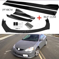 For 02-04 Acura Rsx Front Bumper Lip Spoiler Kit 86.6 Car Side Skirt Glossy For 02-04 Acura Rsx Front Bumper Lip Spoiler Kit 86.6 Car Side Skirt Glossy