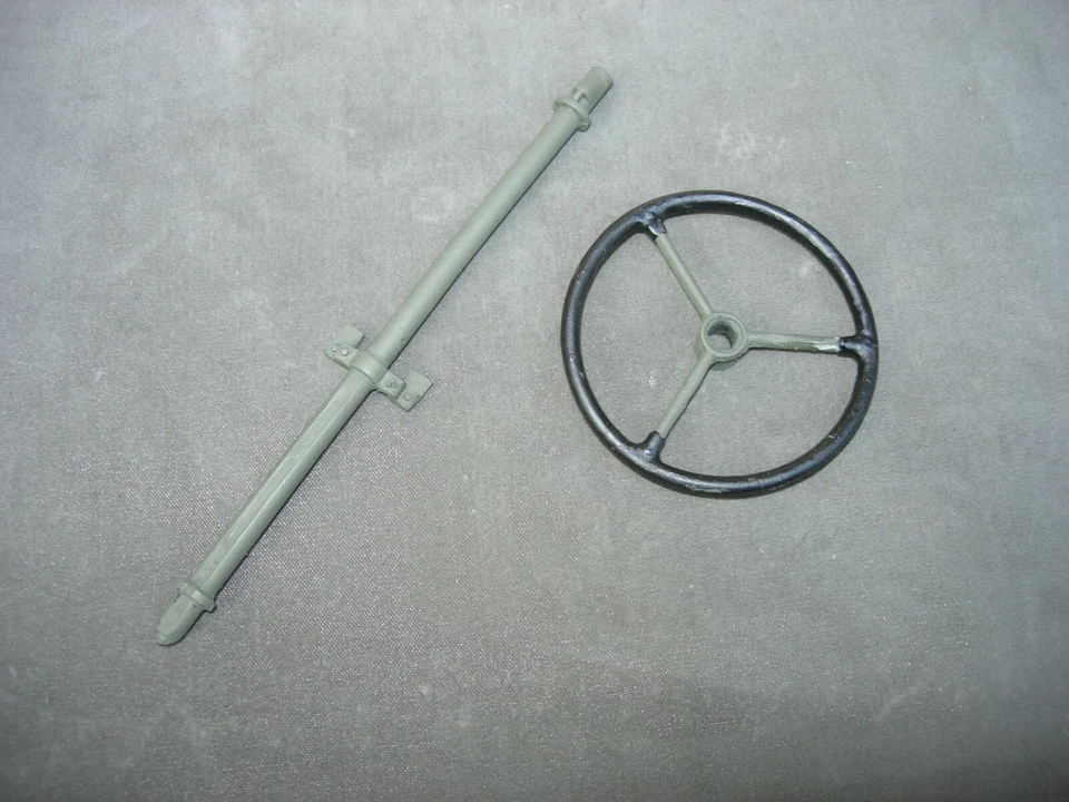 Масштаб 1/6 литой сменный руль из смолы для 2001 GI JOE Jeep 12 дюймов. - Изображение 4 из 4