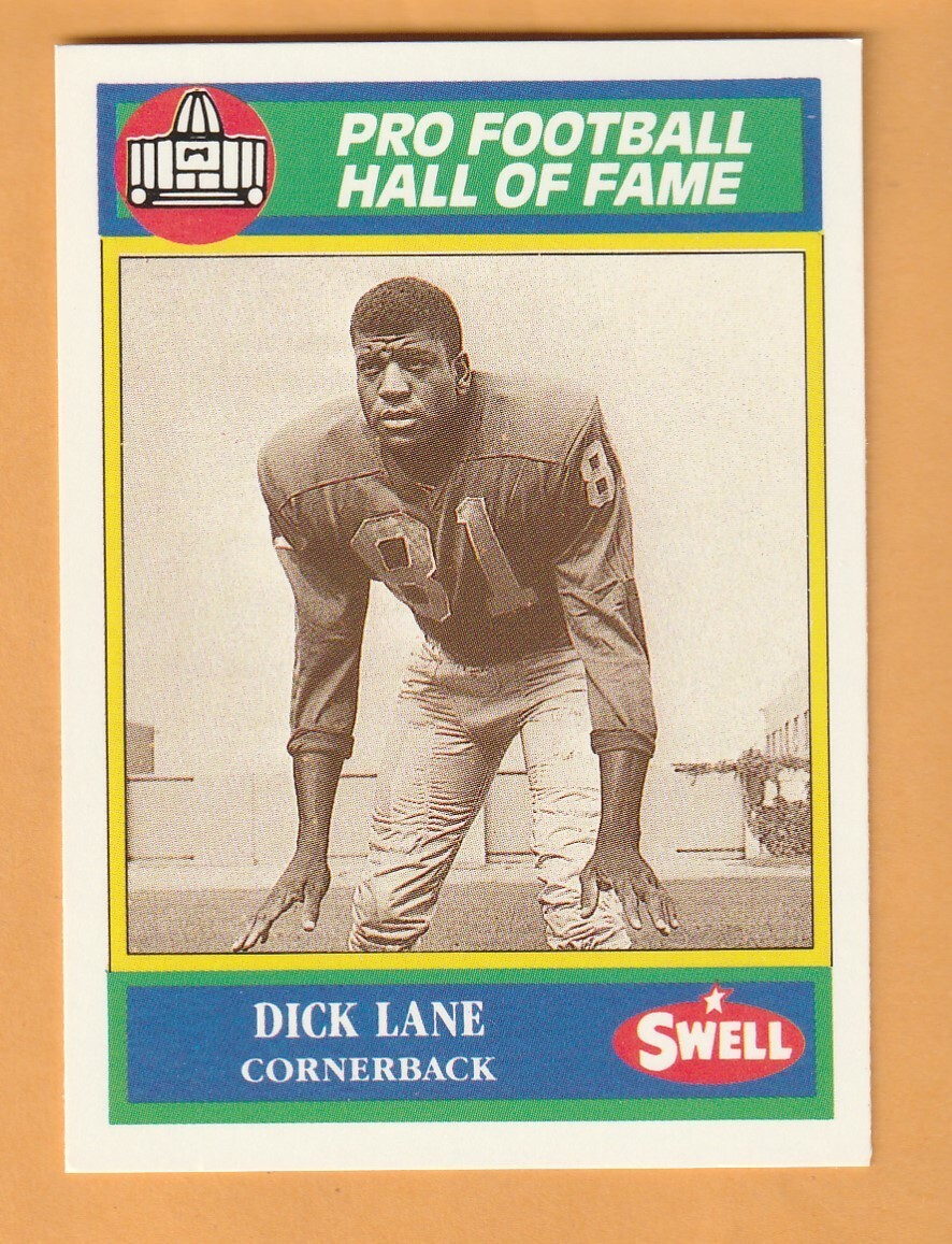 Dick Lane Detroit Lions 1990 Swell Greats #85 Scottsbluff Junior College 10F