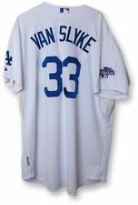 Scott Van Slyke Team Issue Jersey Los Angeles Dodgers Home 2013 #33 EK645293