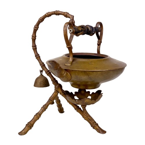 Vintage Antique Traditional Chinese Brass Engraved Water Smoking