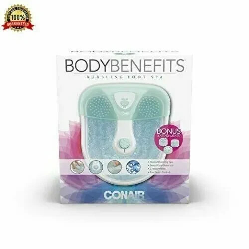 NEW Large Feet Foot Spa Bath Heat Soaker Massage Bubble Roll