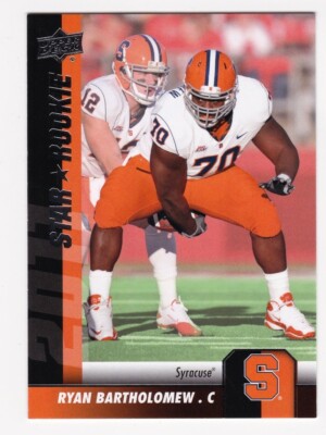 2011 Upper Deck Star Rookie RC Ryan Bartholomew #145 Syracuse Orange