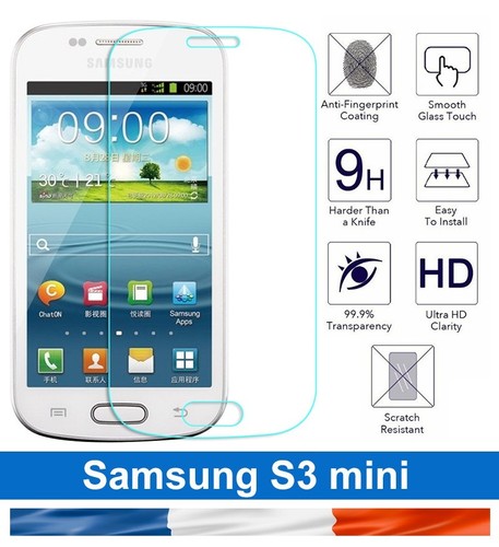 vitre protection verre trempé film d'écran Samsung Galaxy S3 Mini PROMOTION - Photo 1/1