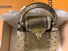 Louis Vuitton Capucines Satchel/top Handle Bag Mini Gold