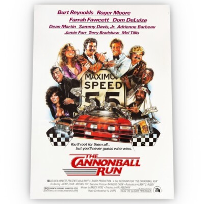 The Cannonball Run Filmposter Satin Hochwertig Atemberaubend Archiv A1 A2 A3