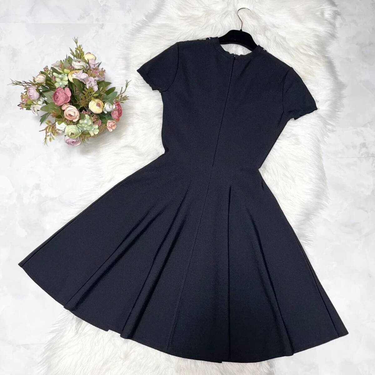 Abito trasparente velluto paillettes decorazione top line originale Valentino nero S