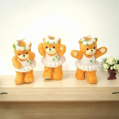 De Colección Lucy and Me Bailarina Bears Set de 3 Lucy Rigg Rosa Tutú Bailando 1987 Enesco - Imagen 9 de 9