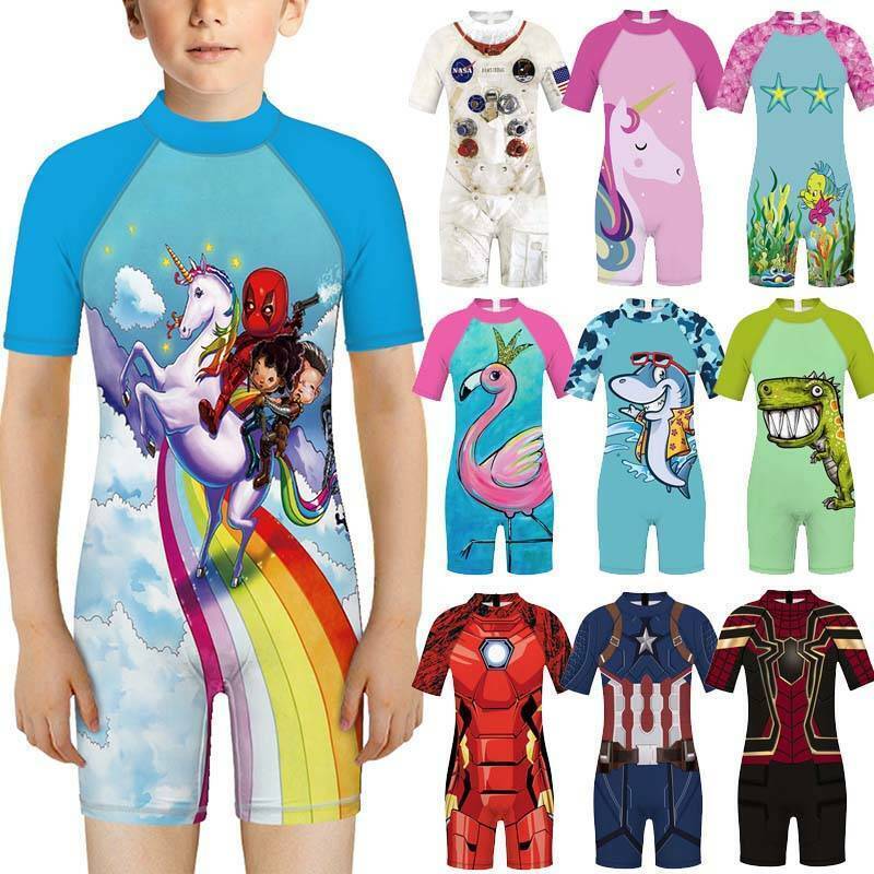 One Piece Niñas Niños Traje de baño Disfraz de natación Niños Traje de baño Surf Set 2