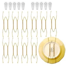 10 Pack Plate Hanger Decorative Plates Hooks Dish Display Holder for Walls