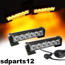 2x 36W Luci d'Ingombro Stroboscopiche Lampeggianti a 6 LED 12/24V Arancione