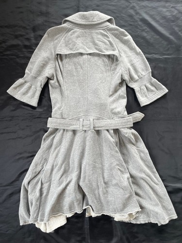 JUNYA WATANABE COMME des GARÇONS Cotton Knit Jersey Trench Coat Made in Japan - Picture 14 of 17