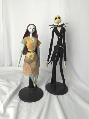 Set Of 2 Hot Topic Nightmare Before Christmas Coffins Jack Sally  READ