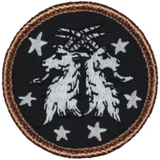 Goat Crest in Space Patrol Patch - 2" Round Embroidered Patch