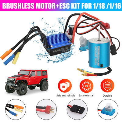 SURPASS HOBBY Motore Brushless 2430 7200KV + ESC 25A - Combo Per RC 1:16 1:18 - Foto 4