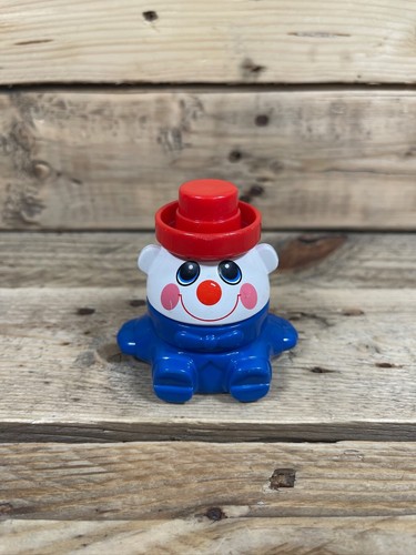 Playskool Hasbro Humpty Dumpty Figure 2001 Stacking Red Hat Blue Body Egg 3” Toy