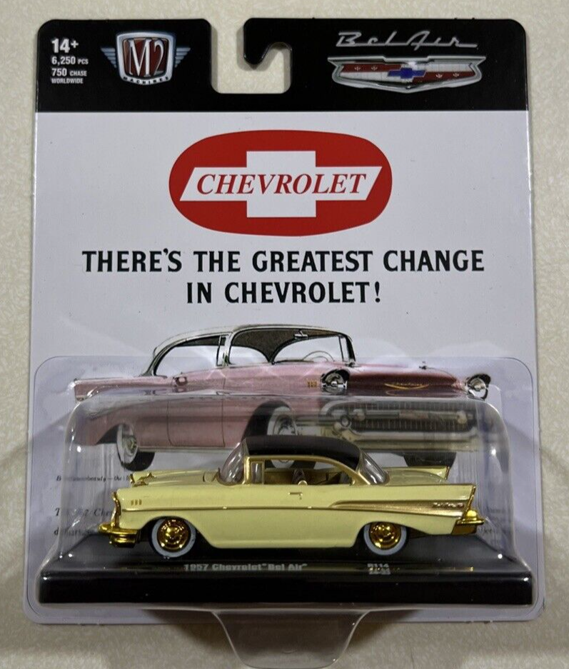 NEW 2024 M2 Machines 1957 Chevrolet Bel Air R114 24-33 CHASE NEW 2024 M2 Machines 1957 Chevrolet Bel Air R114 24-33 CHASE