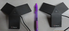 Pair of Polycom RealPresence trio microphones 2200-69085-001