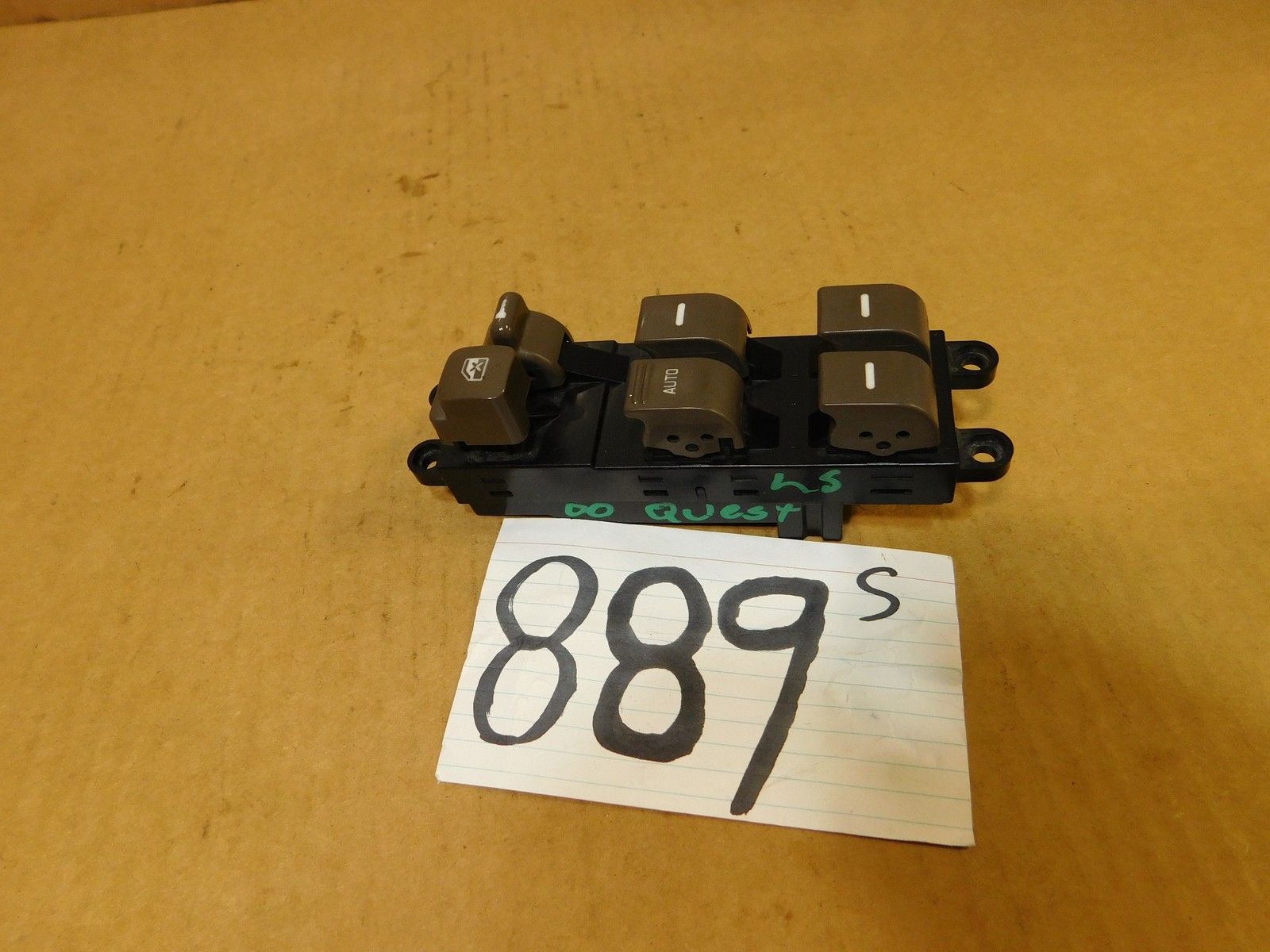 99 00 01 02 Nissan Quest MASTER Window Switch Control Power DRIVER #889-S