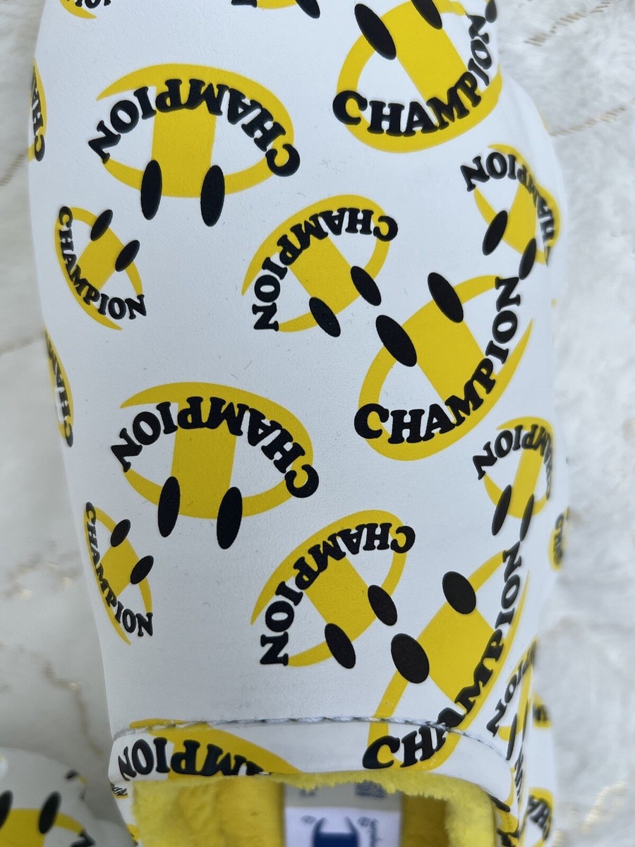 Champion Super Meloso Warped Slip on Logo Clogs Shoes Yellow  display picture 1