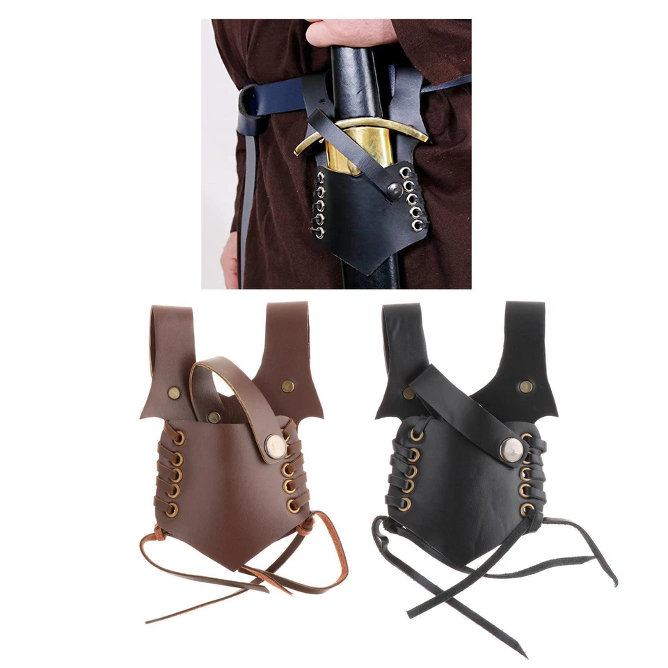 MARKENLOS Rana medieval vikinga soporte de cinturón Steampunk medieval rapier rana