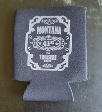 Montana State Black Neoprene Can Koozie - Unused