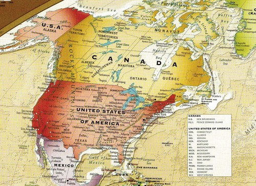 World Map Poster Large Classroom USA Wall Print, 24"x36", Unframed, Multicolor - Picture 3 of 7